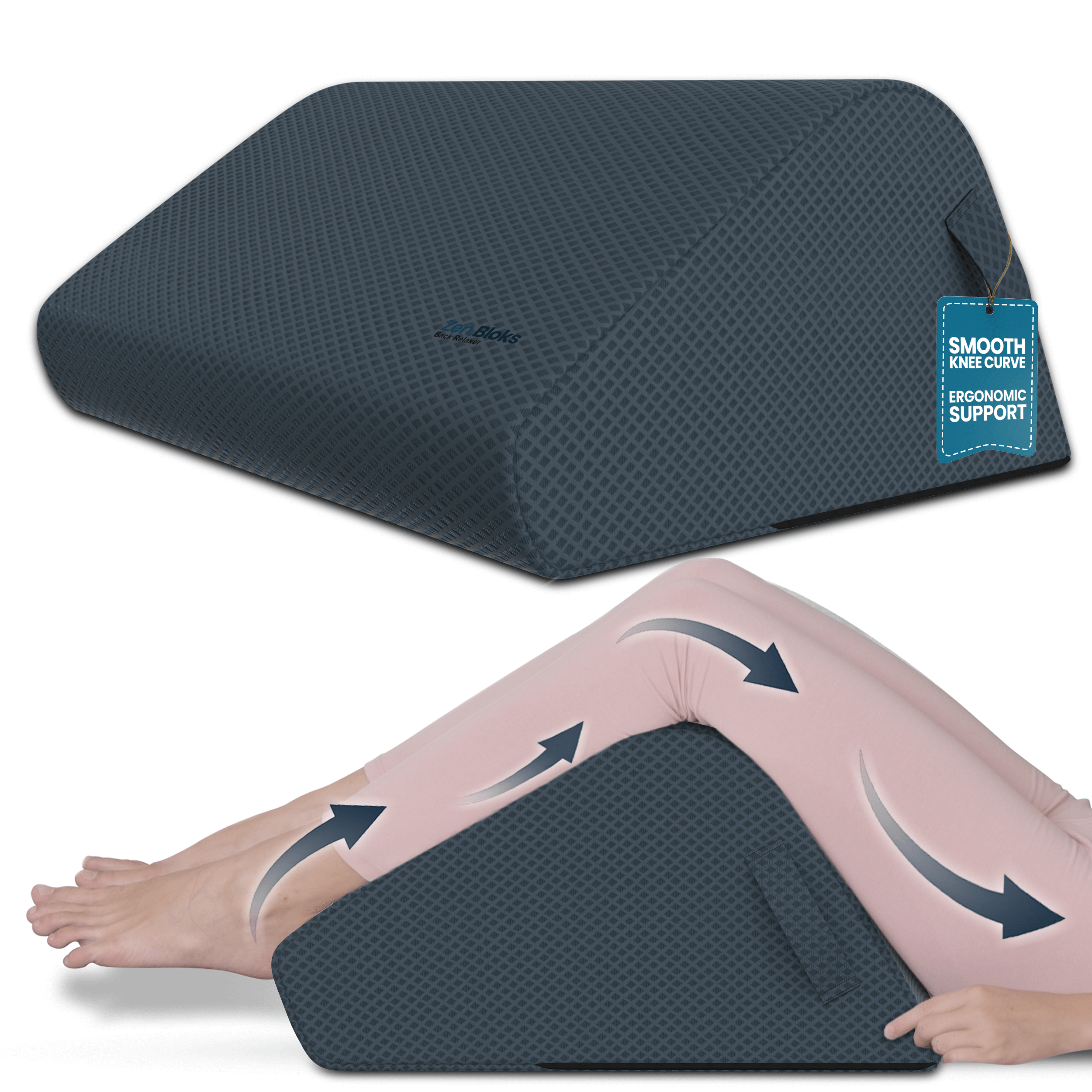 ZenBloks 10” Leg Elevation Wedge – Medium (Grey) for 5'7"–5'11"
