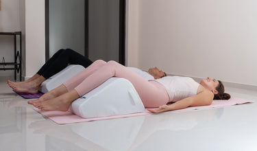 ZenBloks ergonomic wedge pillow designed to support the legs for comfortable rest.