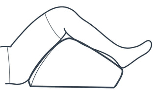 diagram showing ergonomic leg wedge angles for choosing proper height and support