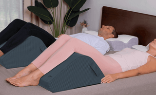 high-density foam leg wedge shown for structured support and lasting comfort