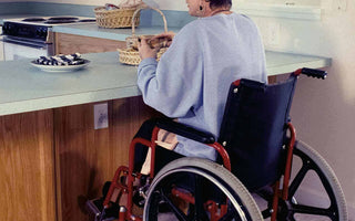 wheelchair user seated on ergonomic gel cushion for posture balance and daily comfort  