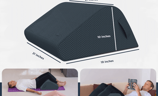 using ZenBloks leg wedge pillow for foundational posture and relaxation basics