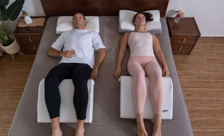 Zen Bloks leg wedge pillow before sleep for back pain relief