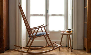 rocking chair setup featuring 2-inch gel cushion for modern ergonomic seating comfort